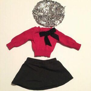American Girl Doll Silver Sparkle Beanie Outfit Truly Me